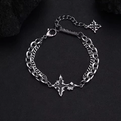 Flame Cross Bracelet